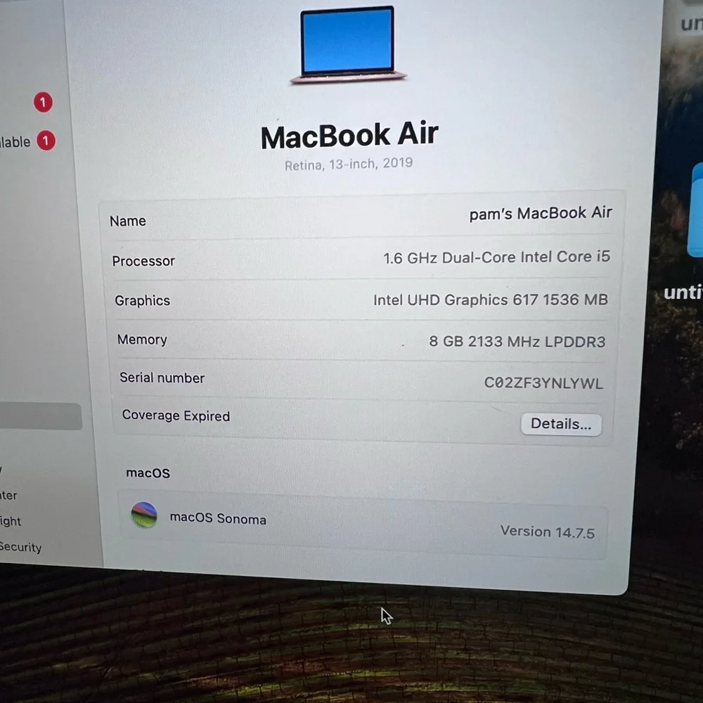 Apple Silver MacBook Air Sleek Laptop